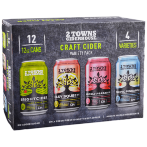 2 Towns Hard Cider Variety 12pk 12 oz Cans