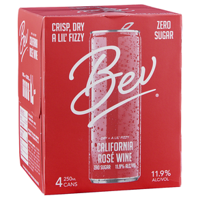 Bev Rose Can 4 pack 250 ml