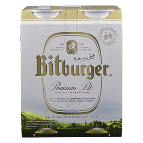 Bitburger 4pk 16 oz Cans