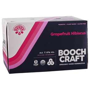 Boochcraft Grapefruit Hibiscus Heather 6pk 12 oz Cans