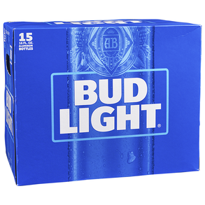 Bud Light Aluminum 15pk 16 oz Bottles