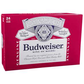 Budweiser Suitcase 24pk 12 oz Cans