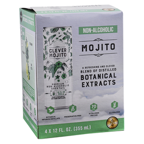 Clever NA Mocktails Mojito 4pk 12 oz Cans