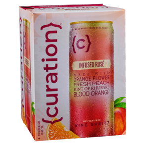 Curation Infused Rose Wine Spritzer 4pk 12 oz Cans