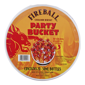 Fireball Cinnamon Whisky Bucket 20pk 50 ml