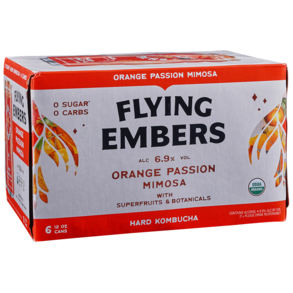 Flying Embers Orange Peach 6pk 12 oz Cans