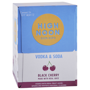 High Noon Black Cherry Vodka Soda 4pk 12 oz Cans