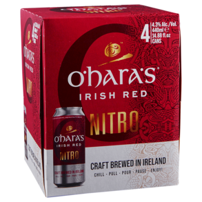 OHara's Irish Red Ale Nitro 4pk 500ml Cans