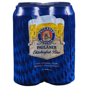 Paulaner Oktoberfest Bier 4pk 16 oz Cans