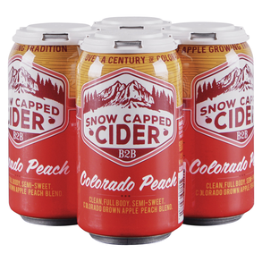 Snow Capped Colorado Peach Cider 4pk 12 oz Cans