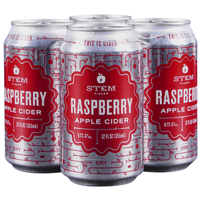 Stem Ciders Raspberry 4pk 12 oz Cans