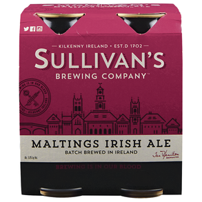 Sullivans Irish Red 4pk 14.9 oz Cans