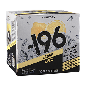 Suntory -196 Lemon Vodka Seltzer 4pk 12 oz Cans