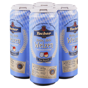 Tucher Hefeweizen 4pk 500 ml Cans